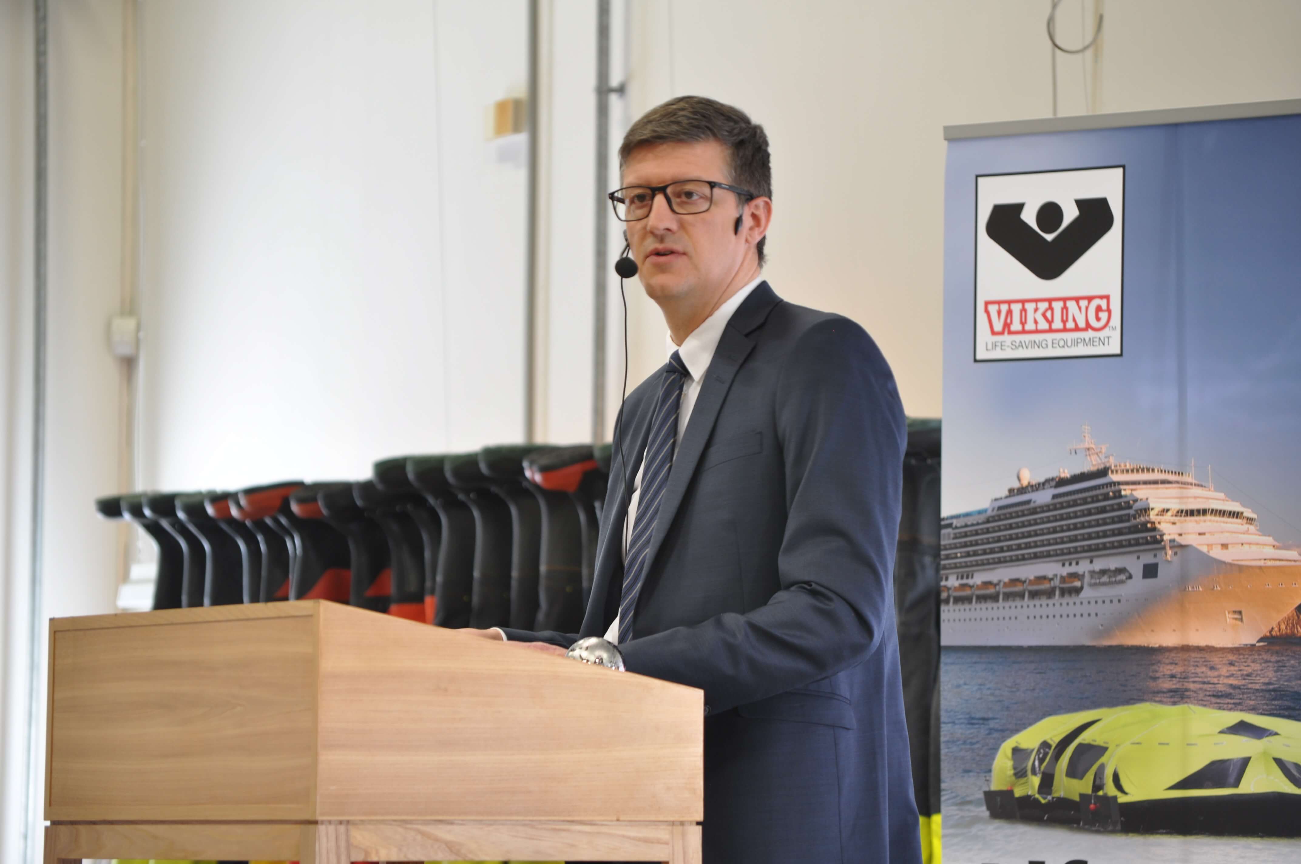 Henrik Udh Christensen, CEO hos VIKING Life-Saving Equipment.